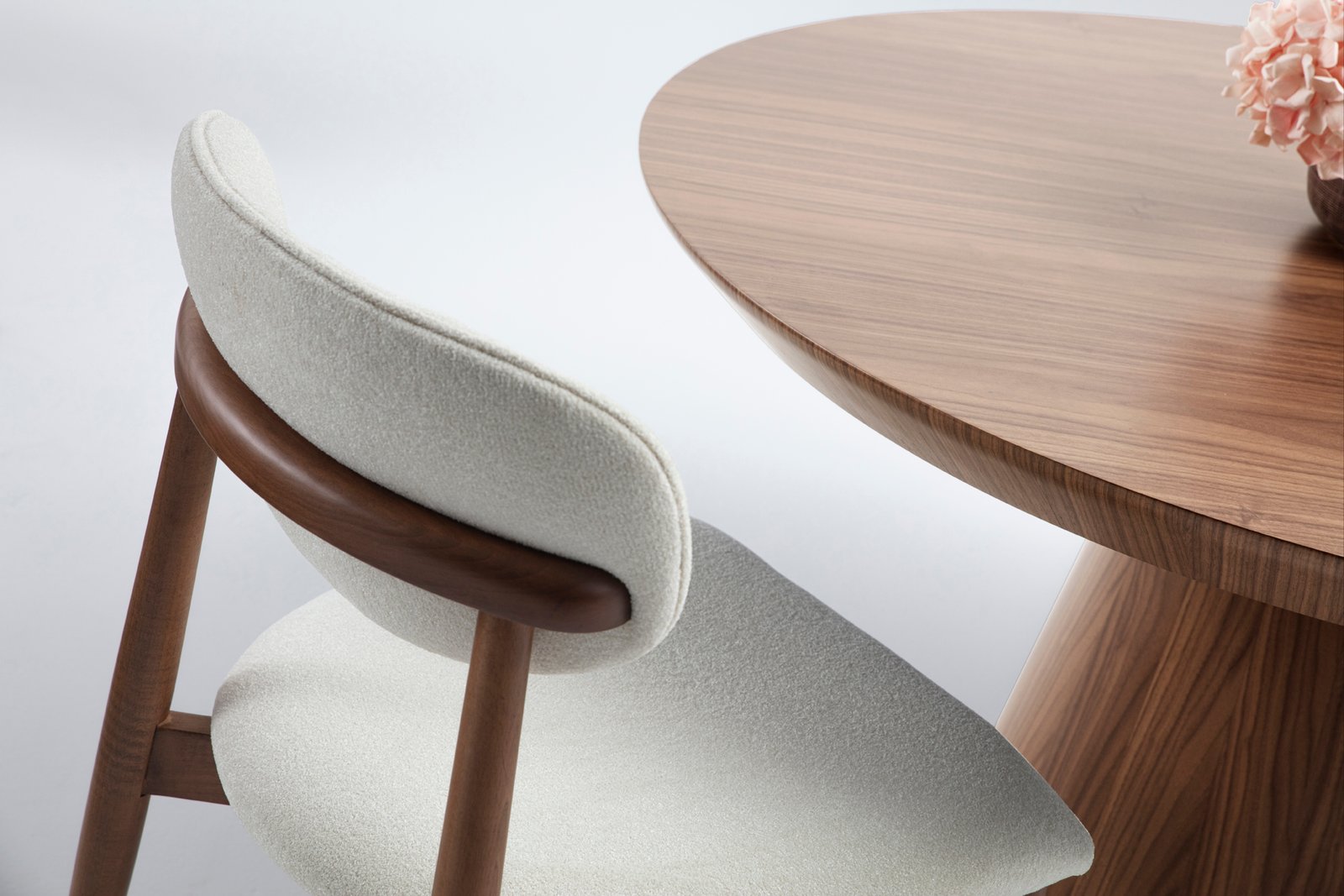 MONACO AMERICAN WALNUT TROY 26 Valgomojo Kėdė - Image 3