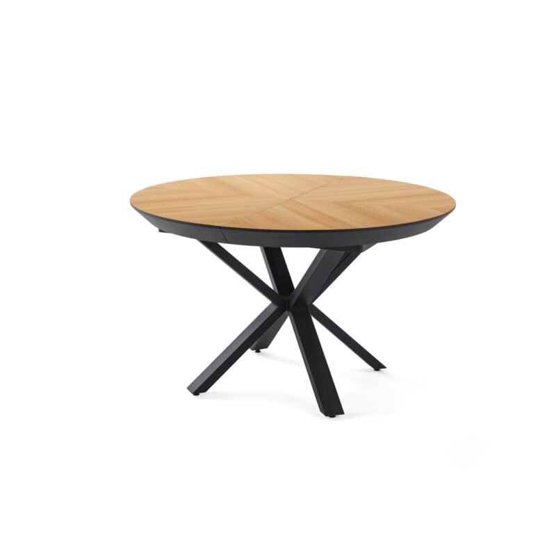 DUBLIN Išskleidžiamas Valgomojo stalas Ø130x77 (+45)