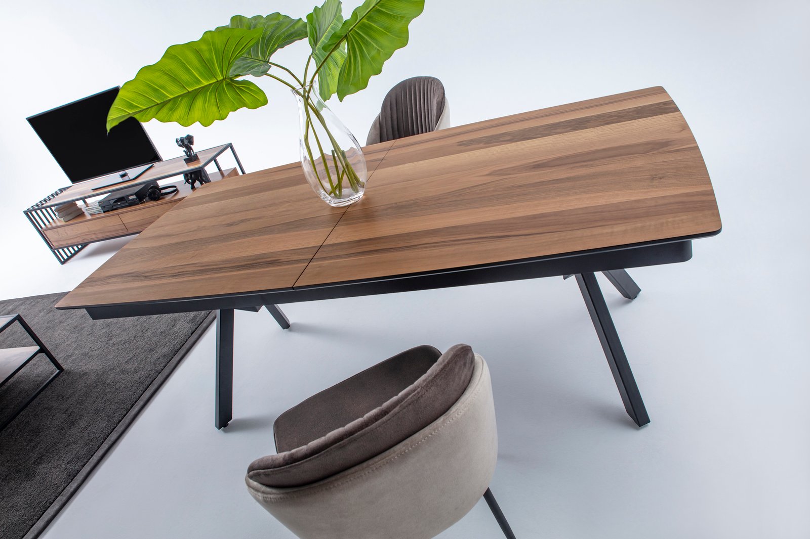 ROMA Išskleidžiamas Valgomojo Stalas 206x103x77 (+45*2) - Image 4