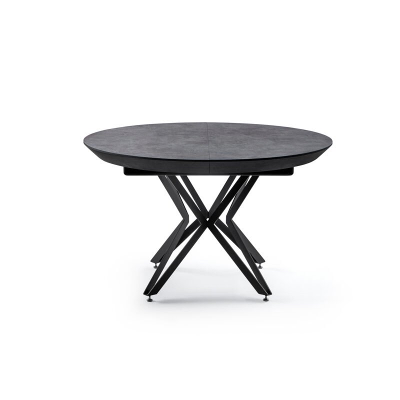 LAGOS Išskleidžiamas Valgomojo Stalas Ø130x77 (+48*2)