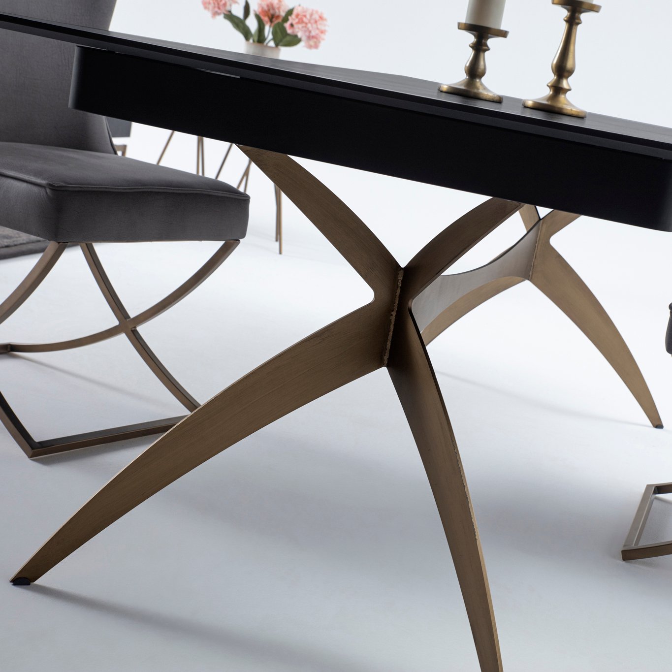 DUBAI Išskleidžiamas valgomojo stalas 206x103x77 (+45*2) - Image 10