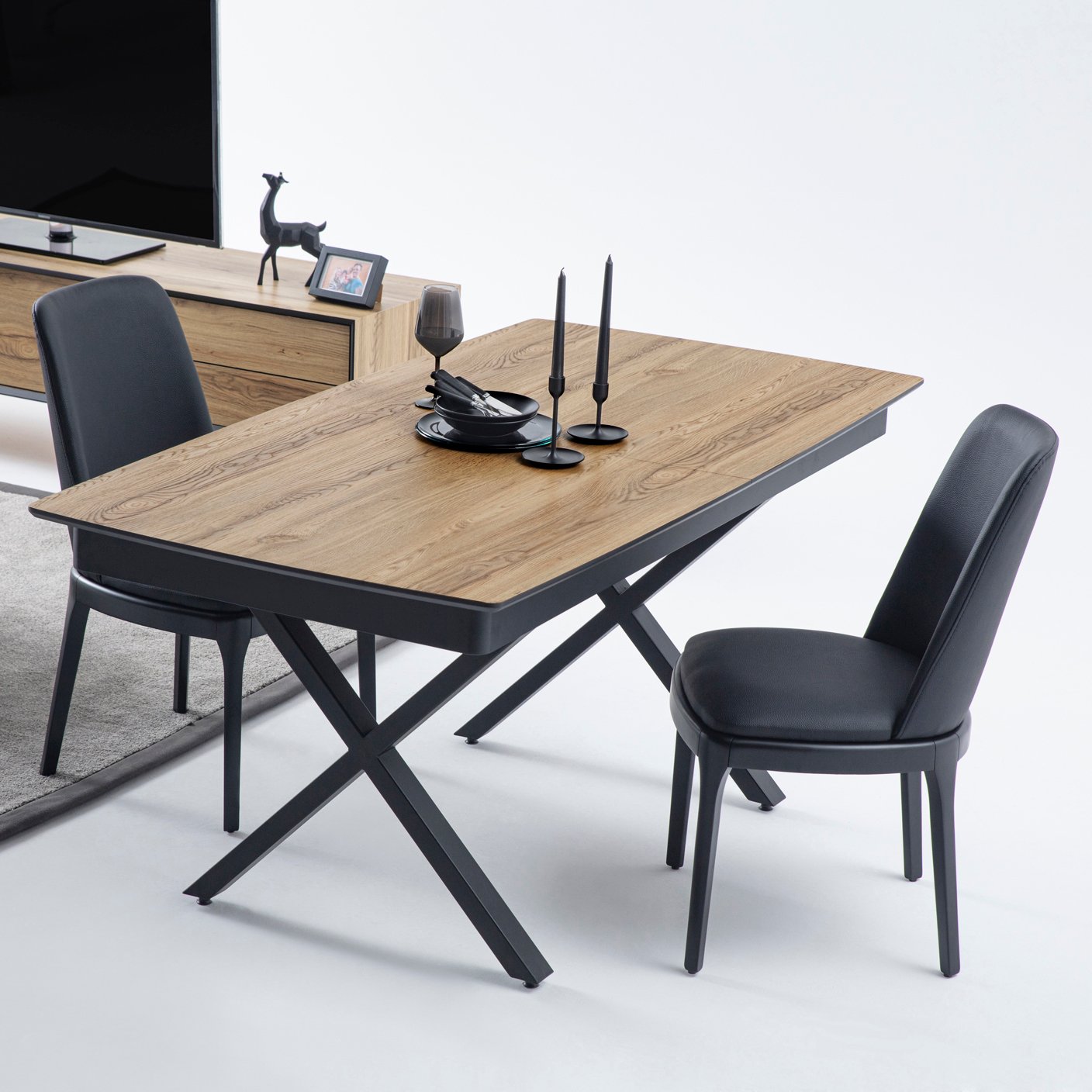 RIGA Išskleidžiamas Valgomojo Stalas 180x103x77 (+45) - Image 4