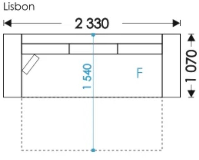 Lisbon sofa (3 vietų)