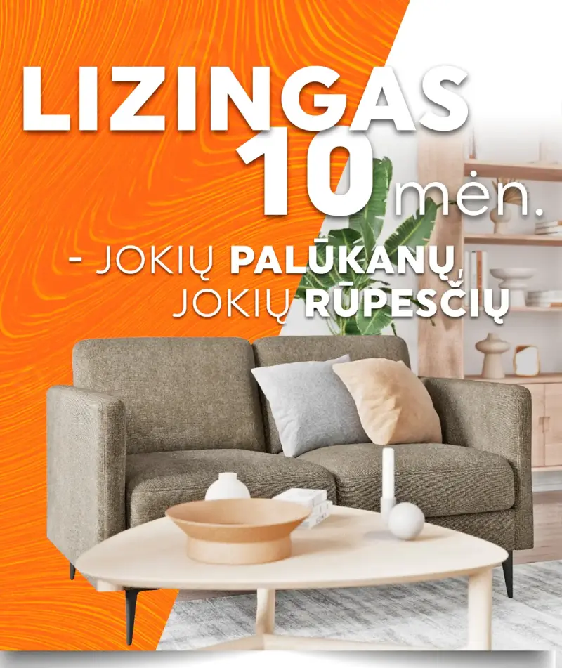 10 mėn lizingas be palūkanų