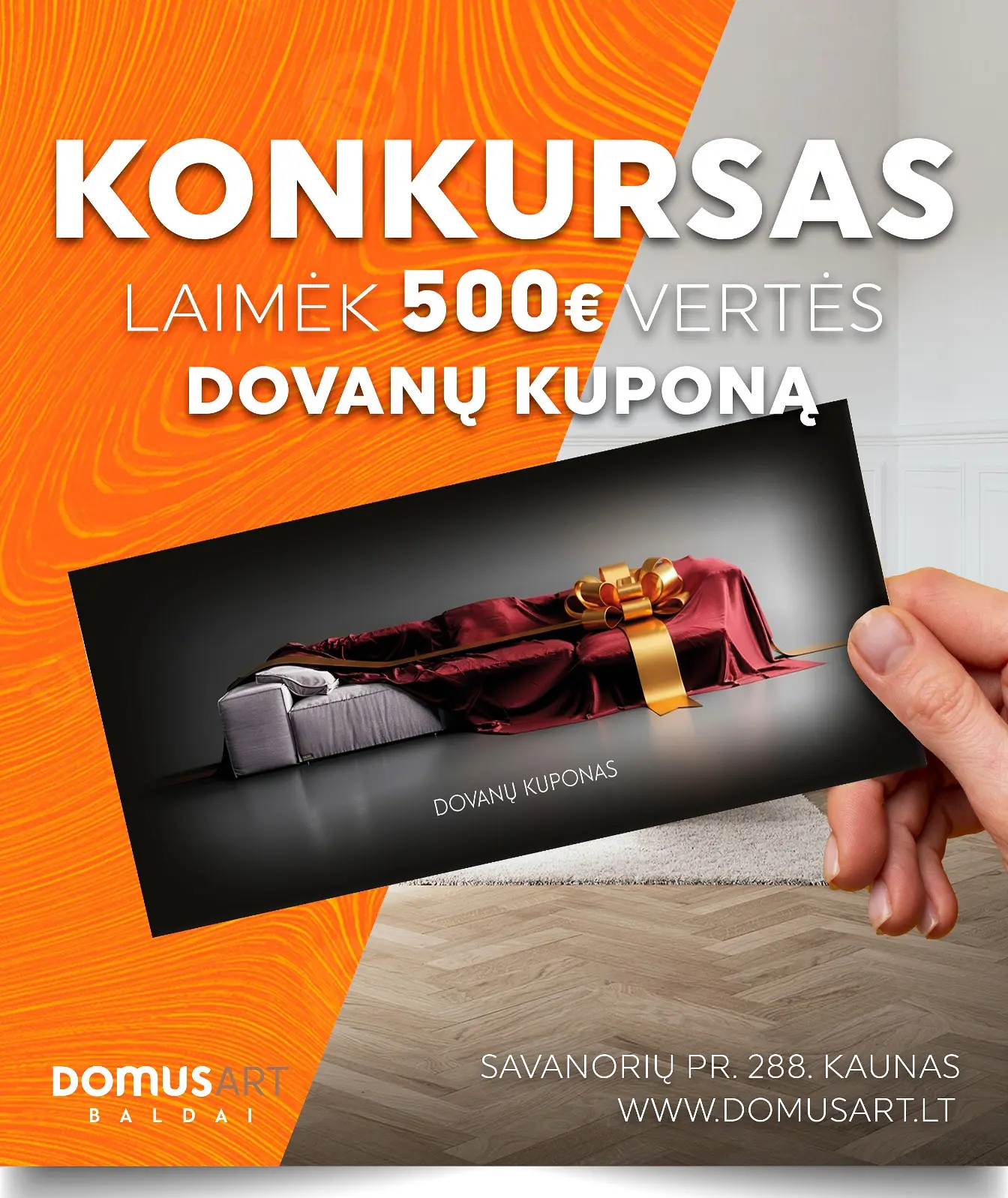 Laimėk 500 eur kuponą