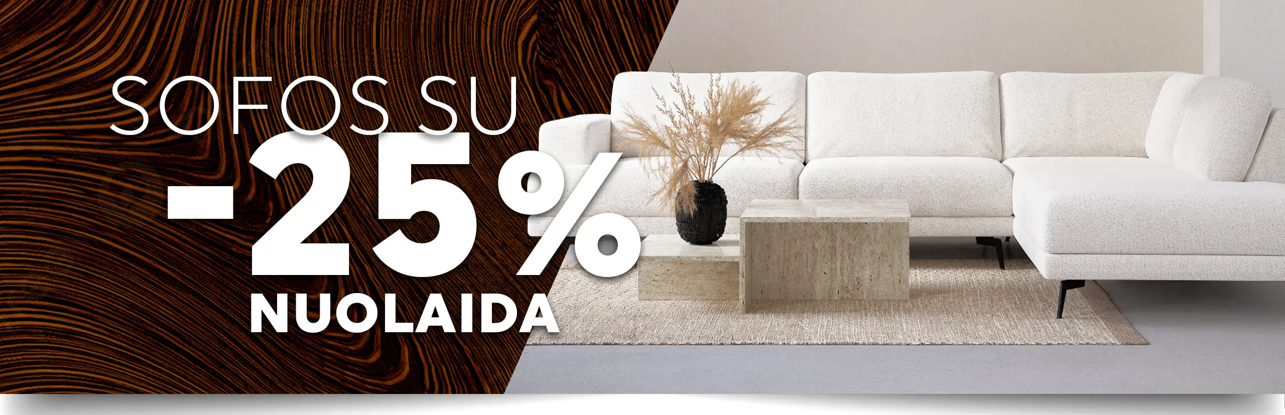 Sofos su 25% nuolaida