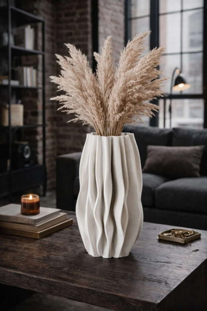 Moderni, išraiškingų linijų vaza