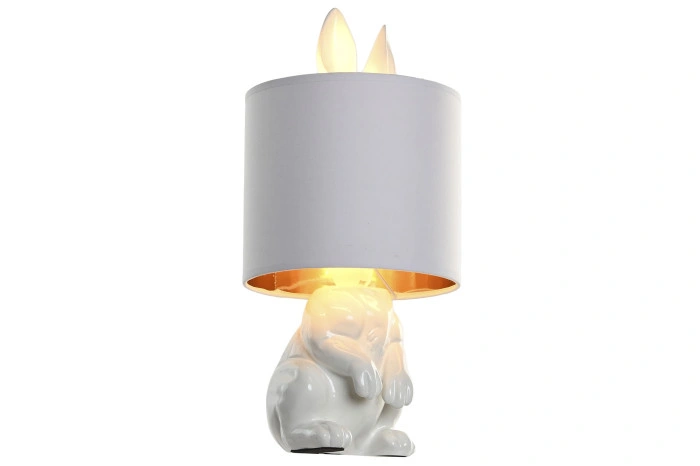 TABLE LAMP RESIN POLYESTER 20X20X42 RABBIT WHITE