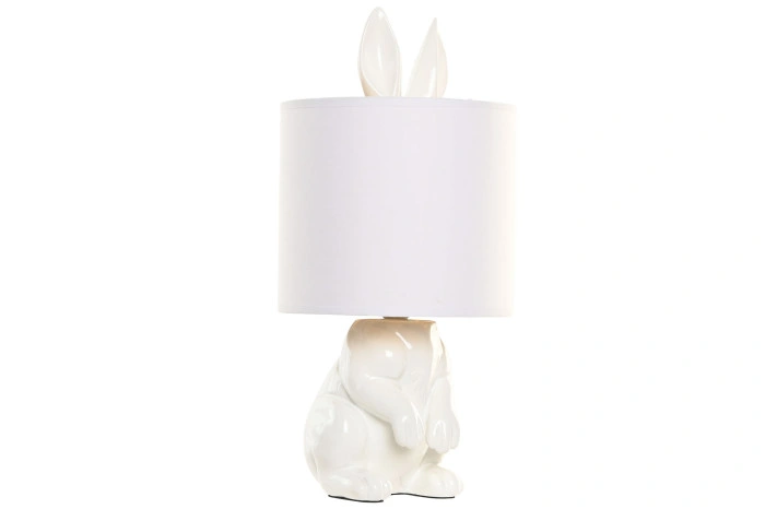 TABLE LAMP RESIN POLYESTER 20X20X42 RABBIT WHITE