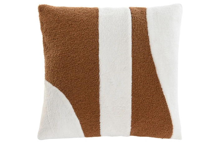 CUSHION POLYESTER 45X8X45 420 GRS PATCHWORK WHITE