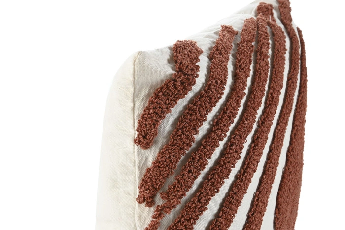 CUSHION POLYESTER COTTON 45X8X45 420 GRS WHITE