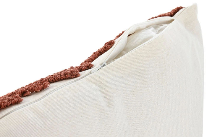 CUSHION POLYESTER COTTON 45X8X45 420 GRS WHITE