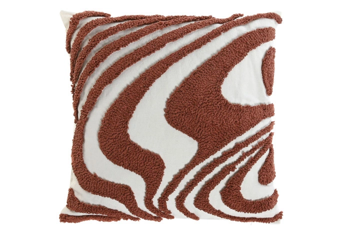 CUSHION POLYESTER COTTON 45X8X45 420 GRS WHITE