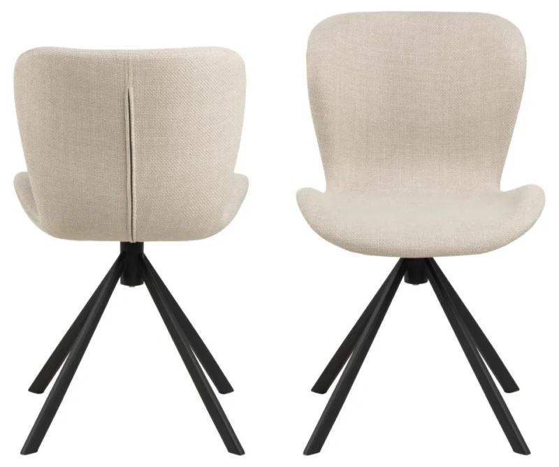 Batilda -A1 dining chair, Basel fabric beige 24,