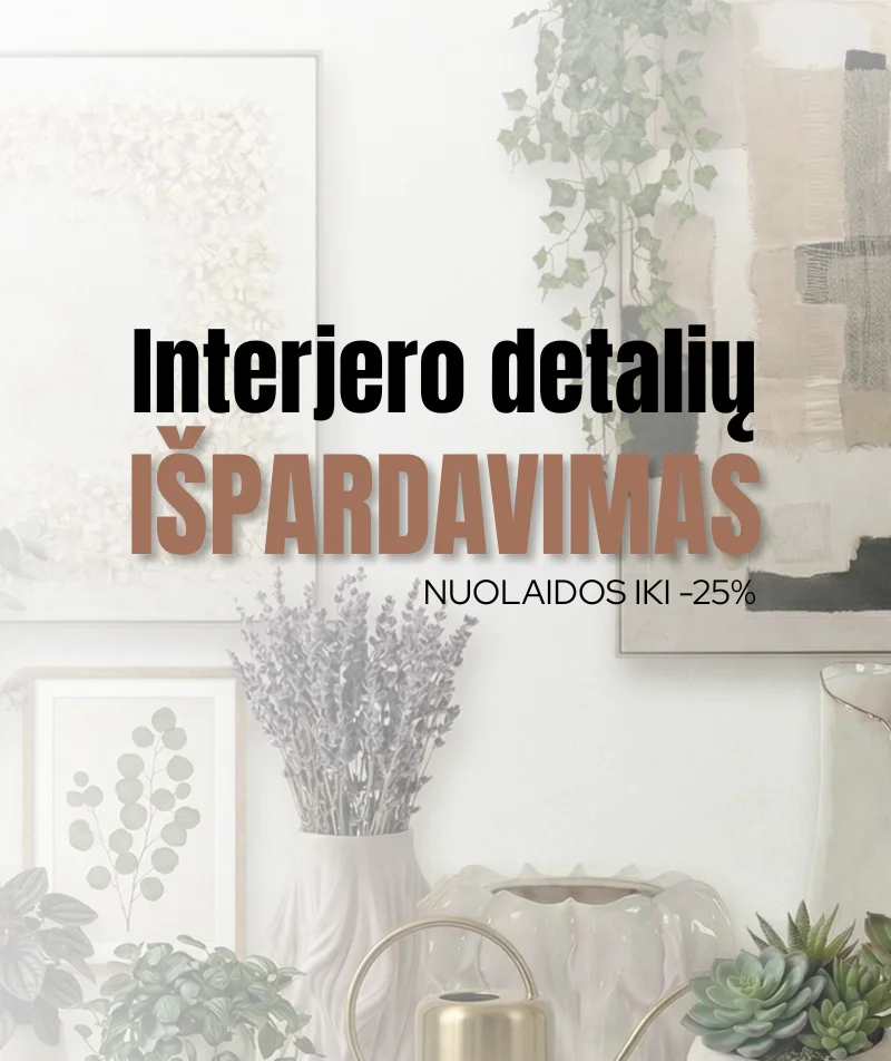 Interjero detalėms akcija